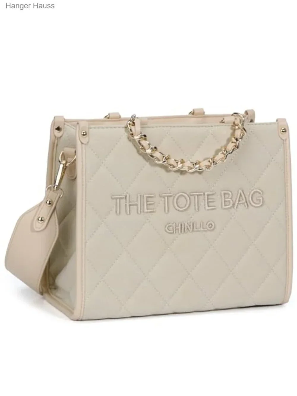Faux Leather Satchel Tote Bag with Detachable Shoulder Strap